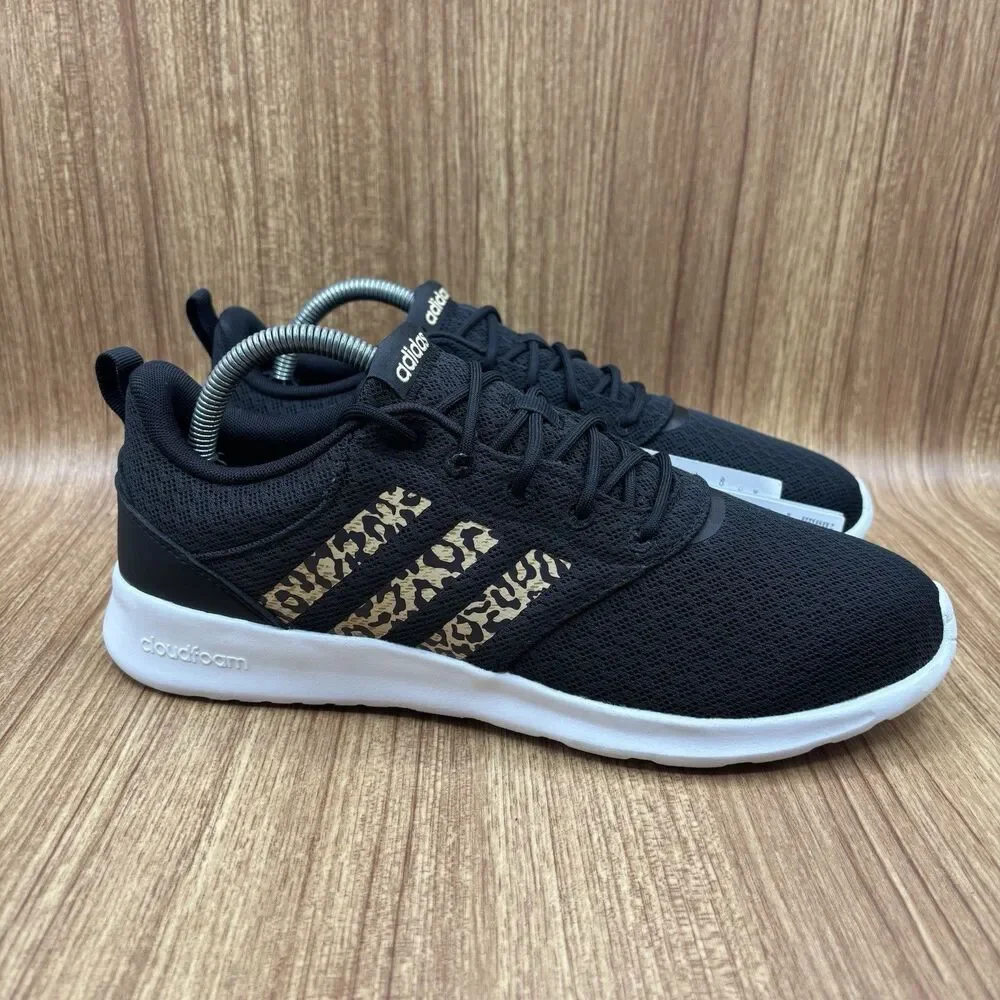 ADIDAS QT RACER 2.0‎ FY8247 Black/Hazy Beige/Gray Women’s Size 9.5 Running Shoe